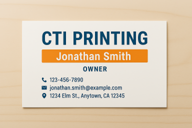 CTI Printing Business card